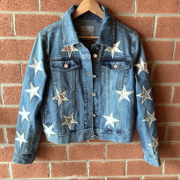 bagatelle star patch denim jacket